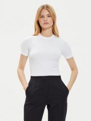 Calvin Klein T-Shirt K20K207322 Biały Slim Fit. Białe t-shirty Calvin Klein, xl, bez wzorów, bez kołnierzyka, bez ramiączek. Za 139.99 zł.
