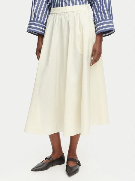 MAX&Co. Spódnica midi Gonna 2616101084200 Kremowy Regular Fit. Białe spódnice MAX&Co., bez wzorów, z syntetyku, midi. Za 475.99 zł.