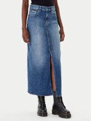 G-Star Raw Spódnica jeansowa Viktoria D24385-E106 Niebieski Regular Fit. Niebieskie spódnice G-Star Raw, bez wzorów, z bawełny, retro. Za 469.99 zł.