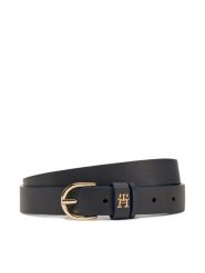 Tommy Hilfiger Pasek Damski Essential Effortless 2.5 AW0AW16836 Granatowy. Niebieskie paski TOMMY HILFIGER, bez wzorów, ze skóry. Za 159.99 zł.