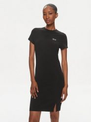 Tommy Jeans Sukienka letnia Script DW0DW17926 Czarny Regular Fit. Czarne sukienki Tommy Jeans, na lato, xs, bez wzorów, z bawełny, bez kołnierzyka, bez ramiączek. Za 179.99 zł.