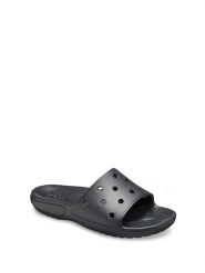 Crocs Klapki "Classic" w kolorze czarnym rozmiar: 38-39. Czarne klapki Crocs, bez wzorów, z otwartym noskiem, bez obcasa. Za 101.23 zł.