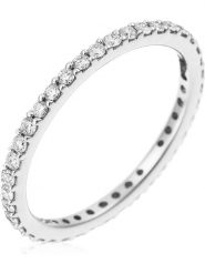 DIAMANTA Złoty pierścionek "Tour Complet Lumineux" z diamentami rozmiar: 58. Szare pierścionki DIAMANTA, z diamentem, złote. Za 2,922.45 zł.