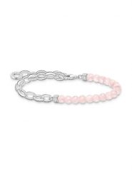 Thomas Sabo Srebrna bransoletka z kwarcem różowym rozmiar: onesize. Różowe bransoletki Thomas Sabo, z kwarcem, srebrne. Za 159.95 zł.