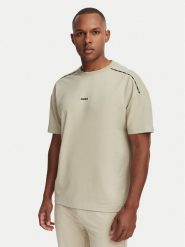 HUGO T-Shirt Noah 50566159 Beżowy Regular Fit. Brązowe płaszcze Hugo, m, bez wzorów, z bawełny, bez kaptura. Za 259.99 zł.