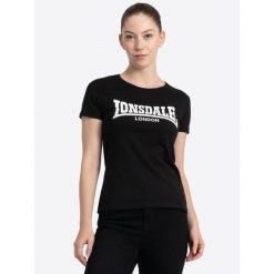 Koszulka damska Lonsdale Cartmel. Czarne bluzki Lonsdale, bez wzorów, z bawełny, sportowe, bez kołnierzyka, bez ramiączek. Za 137.00 zł.