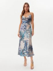 Guess Sukienka codzienna W5GK85 WH9C2 Niebieski Regular Fit. Niebieskie sukienki Guess, na co dzień, xl, z aplikacjami, z syntetyku, bez kołnierzyka, bez ramiączek, proste. Za 379.99 zł.