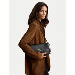 Torebka LAUREN RALPH LAUREN. Czarne torebki klasyczne Lauren Ralph Lauren, bez wzorów, bez dodatków. Za 1,799.00 zł.