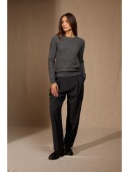 Perfect Cashmere Kaszmirowy sweter "Maelle" w kolorze antracytowym rozmiar: S. Czarne swetry Perfect Cashmere, s, bez wzorów, z kaszmiru, bez ramiączek. Za 413.99 zł.