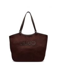 Liu Jo Torebka AF6117 T711A Brązowy ciemny. Brązowe shopper Liu Jo, bez wzorów, z materiału, bez dodatków. Za 559.99 zł.