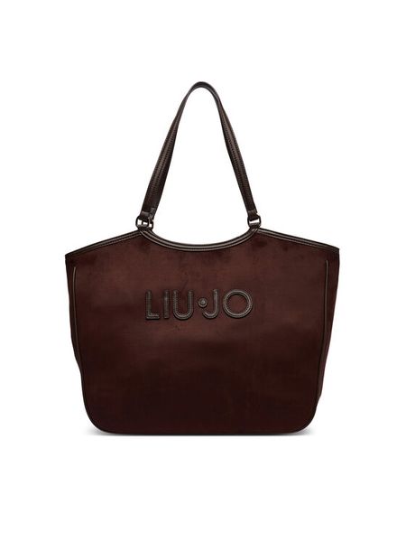 Liu Jo Torebka AF6117 T711A Brązowy ciemny. Brązowe shopper Liu Jo, bez wzorów, z materiału, bez dodatków. Za 559.99 zł.