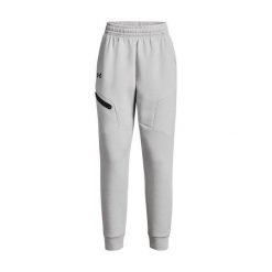 Spodnie Joggery Under Armour Unstoppable Flc Damskie. Szare spodnie sportowe Under Armour, s, bez wzorów, z bawełny, do biegania. Za 438.00 zł.