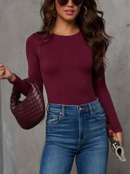 Milan Kiss Koszulka w kolorze bordowym rozmiar: L. Czerwone bluzki Milan Kiss, l, bez wzorów, bez kołnierzyka, bez ramiączek. Za 147.91 zł.