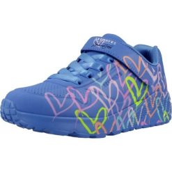 Buty SKECHERS UNO LITE LOVE LEVITATE Niebieski. Niebieskie trekkingi Skechers, z syntetyku, trekkingowe. Za 305.99 zł.