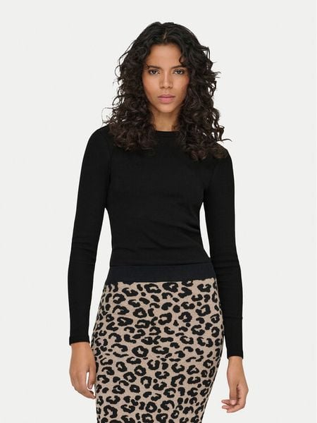 ONLY Bluzka Val 15371305 Czarny Regular Fit. Czarne bluzki Only, l, bez wzorów, z bawełny, bez kołnierzyka, bez ramiączek. Za 79.99 zł.