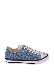 Streetfly Sneakersy w kolorze niebiesko-białym ze wzorem rozmiar: 41. Białe trampki Streetfly, bez wzorów, z materiału, bez zapięcia. Za 180.49 zł.