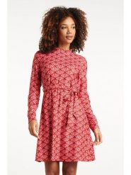 Smashed Lemon Sukienka w kolorze czerwono-jasnoróżowym rozmiar: L. Czerwone sukienki Smashed Lemon, na co dzień, l, bez wzorów, z tkaniny, bez kołnierzyka, bez ramiączek, midi, proste. Za 104.99 zł.