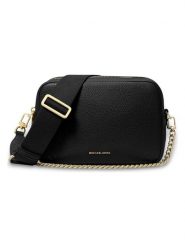 Michael Kors Skórzana torebka w kolorze czarnym - 19 x 12 x 8 cm rozmiar: onesize. Czarne torby na ramię Michael Kors, bez wzorów, z materiału, na ramię, bez dodatków. Za 655.78 zł.