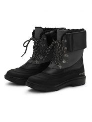 Ilse Jacobsen Skórzane botki zimowe w kolorze czarnym rozmiar: 39. Czarne botki Ilse Jacobsen, na zimę, bez wzorów, z wełny, bez obcasa, bez zapięcia. Za 209.82 zł.