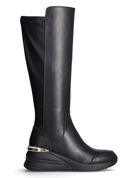 Liu Jo Kozaki w kolorze czarnym rozmiar: 35. Czarne kozaki Liu Jo, na zimę, bez obcasa, bez zapięcia. Za 428.43 zł.