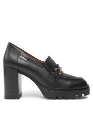 Pikolinos Półbuty Cervera W1J-3887 Czarny. Czarne czółenka Pikolinos, bez wzorów, ze skóry, bez obcasa, na obcasie, bez zapięcia. Za 459.99 zł.