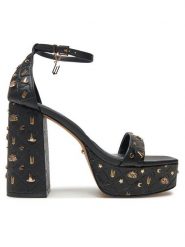 Aldo Sandały Wicked x Aldo Takeflight 13868654 Czarny. Czarne sandały Aldo, bez wzorów, ze skóry, bez obcasa, na słupku, bez zapięcia. Za 539.99 zł.