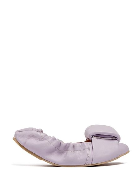 Loft37 Skórzane baleriny w kolorze fioletowym rozmiar: 38. Różowe baleriny loft37, bez wzorów, bez obcasa. Za 244.80 zł.