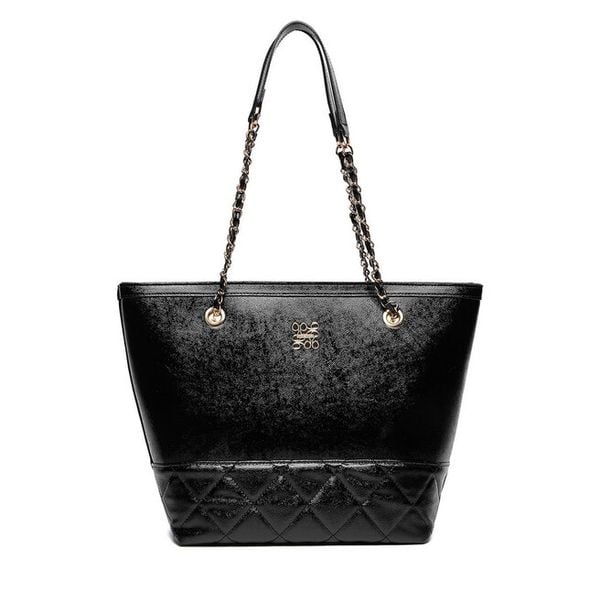 Torebka Nine West. Czarne shopper Nine West, bez wzorów, bez dodatków. Za 229.99 zł.
