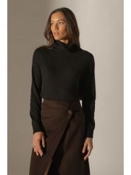 Perfect Cashmere Kaszmirowy golf "Nethan" w kolorze czarnym rozmiar: L. Czarne golfy Perfect Cashmere, l, bez wzorów, z kaszmiru, bez ramiączek. Za 404.30 zł.