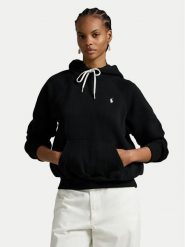 Polo Ralph Lauren Bluza 211971698003 Czarny Regular Fit. Czarne bluzy Polo Ralph Lauren, s, bez wzorów, bez kaptura. Za 859.99 zł.