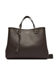 Emporio Armani Torebka EW000360 AF12036 M6458 Brązowy. Brązowe torebki klasyczne Emporio Armani, bez wzorów, ze skóry, bez dodatków. Za 1,389.00 zł.