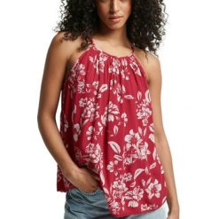 Bluzka sportowa damska SuperDry Vintage Beach Cami Top. Czerwone koszulki sportowe Superdry, bez wzorów, z wiskozy, bez ramiączek. W wyprzedaży za 120.55 zł.