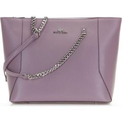 Torebka damska. Fioletowe shopper Wittchen, bez wzorów, ze skóry, klasyczne, bez dodatków. W wyprzedaży za 399.90 zł.