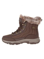 Skechers Skórzane botki "Trego" w kolorze brązowym rozmiar: 41. Brązowe botki Skechers, bez wzorów, z materiału, bez obcasa, bez zapięcia. Za 255.34 zł.