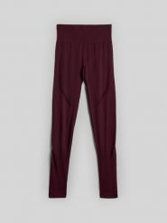 4F Bielizna termoaktywna bezszwowa (dół) damska - burgundowa M/L. Czerwona bielizna sportowa 4f, l, bez wzorów, z materiału. Za 129.99 zł.