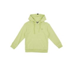 Bluza miękka z bawełna z kaptur na co dzień. Zielone bluzy LEONE 1947 APPAREL, bez wzorów, z bawełny, bez kaptura. W wyprzedaży za 101.80 zł.