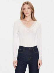 Vero Moda Bluzka Skye 10339843 Biały Slim Fit. Białe bluzki Vero Moda, m, bez wzorów, bez kołnierzyka, bez ramiączek. Za 99.99 zł.