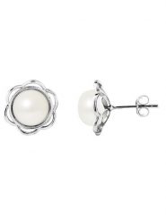 Pearline Srebrne kolczyki-wkrętki z perłami rozmiar: onesize. Białe kolczyki Pearline, z perłą, srebrne. Za 295.99 zł.