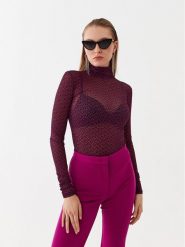 PINKO Bluzka Lamu 101813 A13G Różowy Slim Fit. Czerwone bluzki Pinko, l, bez wzorów, z syntetyku, bez kołnierzyka, bez ramiączek. Za 249.99 zł.