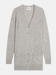 AUTHENTIC CASHMERE Kaszmirowy kardigan "Cimet" w kolorze jasnoszarym rozmiar: S. Szare kardigany AUTHENTIC CASHMERE, s, bez wzorów, z kaszmiru. Za 427.07 zł.