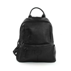 Plecak damski Solier Aslen FV01 czarny. Czarne plecaki Solier, bez wzorów, z materiału. Za 226.99 zł.
