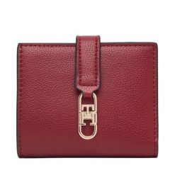 Portfel Tommy Hilfiger. Czerwone portfele TOMMY HILFIGER, bez wzorów. Za 269.99 zł.