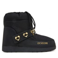 Śniegowce LOVE MOSCHINO. Czarne trapery i śniegowce Love Moschino. Za 639.99 zł.