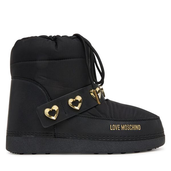 Śniegowce LOVE MOSCHINO. Czarne trapery i śniegowce Love Moschino. Za 599.99 zł.