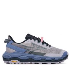 Buty do biegania Mizuno. Szare obuwie sportowe Mizuno, bez zapięcia, do biegania, mizuno wave. Za 689.99 zł.