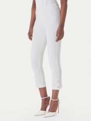 Rinascimento Spodnie materiałowe CFC0128641003 Biały Slim Fit. Białe spodnie materiałowe Rinascimento, s, bez wzorów, z materiału. Za 449.99 zł.