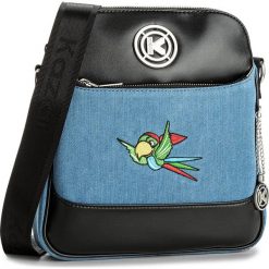 Torebka KAZAR - 29840-TK-10 Blue. Niebieskie listonoszki Kazar, z aplikacjami, z jeansu, duże, bez dodatków. W wyprzedaży za 279.00 zł.