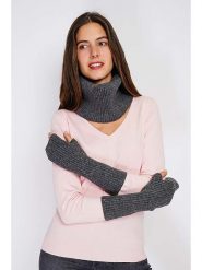 William de Faye Mitenki w kolorze antracytowym rozmiar: onesize. Czarne rękawiczki William de Faye, bez wzorów, z kaszmiru. Za 56.99 zł.