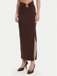 BARDOT Spódnica maxi 59024SB Brązowy Regular Fit. Brązowe spódnice Bardot, l, bez wzorów, z syntetyku, maxi. Za 239.99 zł.