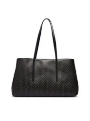 Calvin Klein Torebka Emblem Aop Medium Work Tote LV04F3786G Czarny. Czarne torebki klasyczne Calvin Klein, bez wzorów, ze skóry, bez dodatków. Za 649.99 zł.